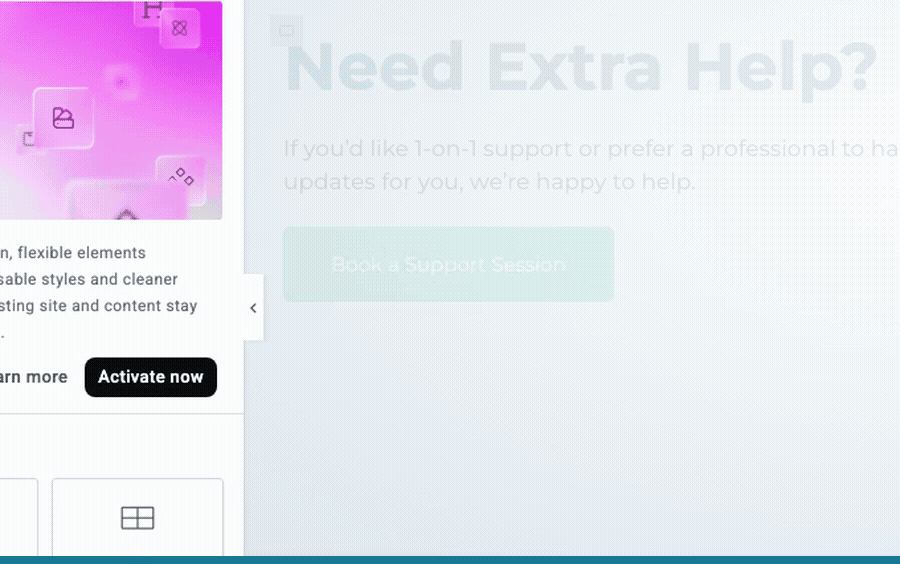 Step 3: Select the button (animation)